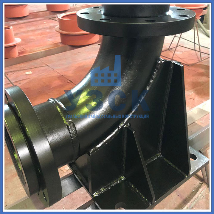 Колено опорное для трубопровода